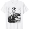 Girl Riding Alligator _ Weird Funny Florida Crocodile Meme T-Shirt