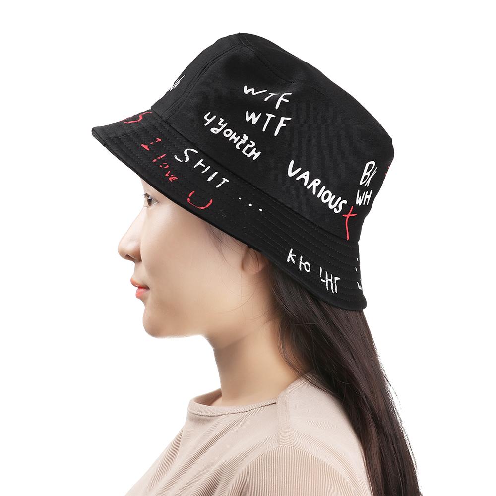Summer Outdoor Harajuku Graffiti Hat Fisherman Hat Bucket Hat Hip Hop Cap