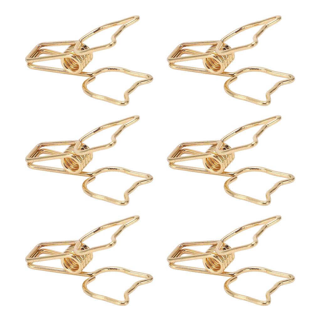 100 Stück Büroklammern Niedliche Cartoon Katze Form Metall Ausgehöhlt Lange Schwanzklemmen Papierklemmen Bürobedarf Gold