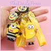 Charming Minions Keychain Soft Silicone Cartoon Key Ring Perfect Gift For Anyone