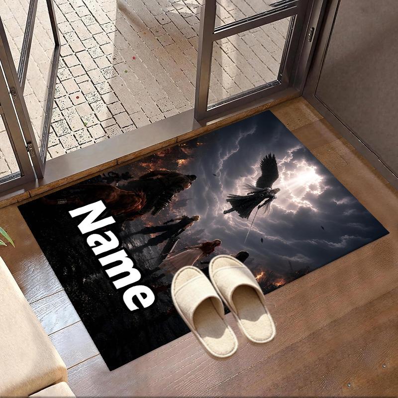 Benutzerdefinierter Name Personalisierter Final Fantasy Druck Teppich, Vielseitiger Heimdekor Teppich, für Spielzimmer, Wohnung, Balkon, Eingangsbereich, Flur Geschenk