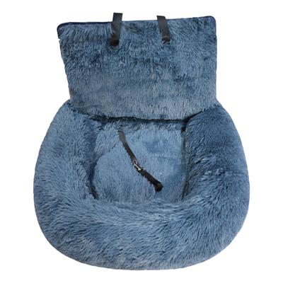 Removable Washable Cushion with Safety Belt Non-slip Dogs Travel Bed Pet Car Booster Seat for Small & Medium Pets