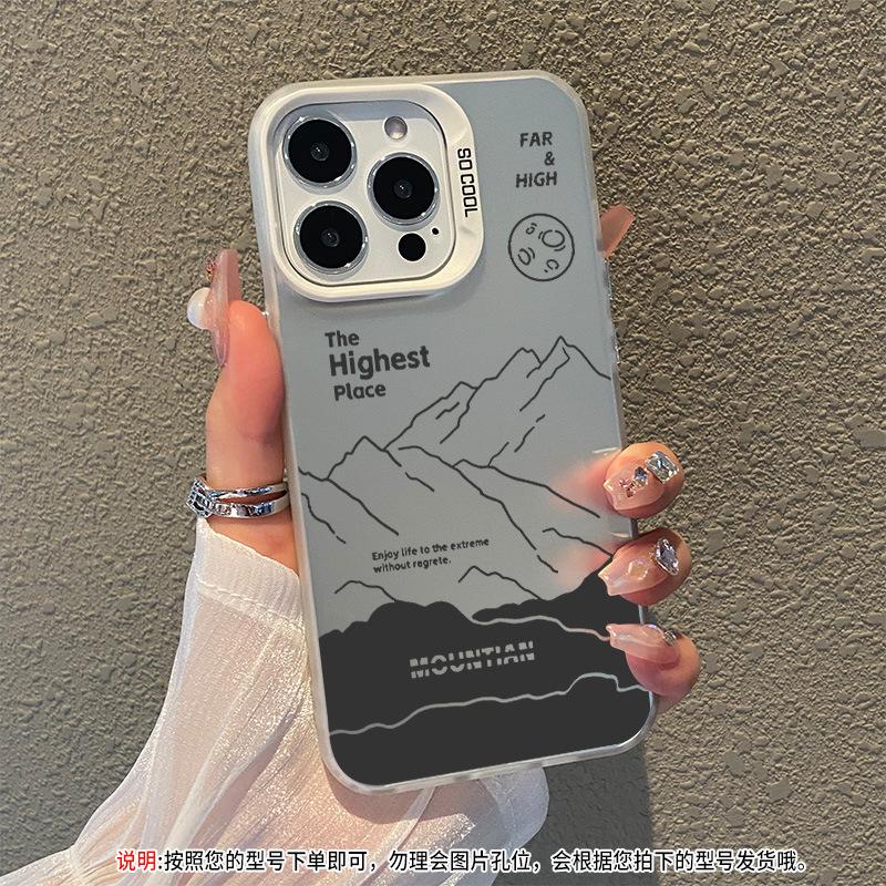 Applicable to iPhone11 mobile phone case, new Apple 11promax couple 11 advanced sense 11 niche hollow mountain
