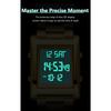 CAREKISO Luxury Brand Men Watch Waterproof LED Week Date Alarm Man Wristwatch Stainless Steel Fashion Electronic Watches For Men