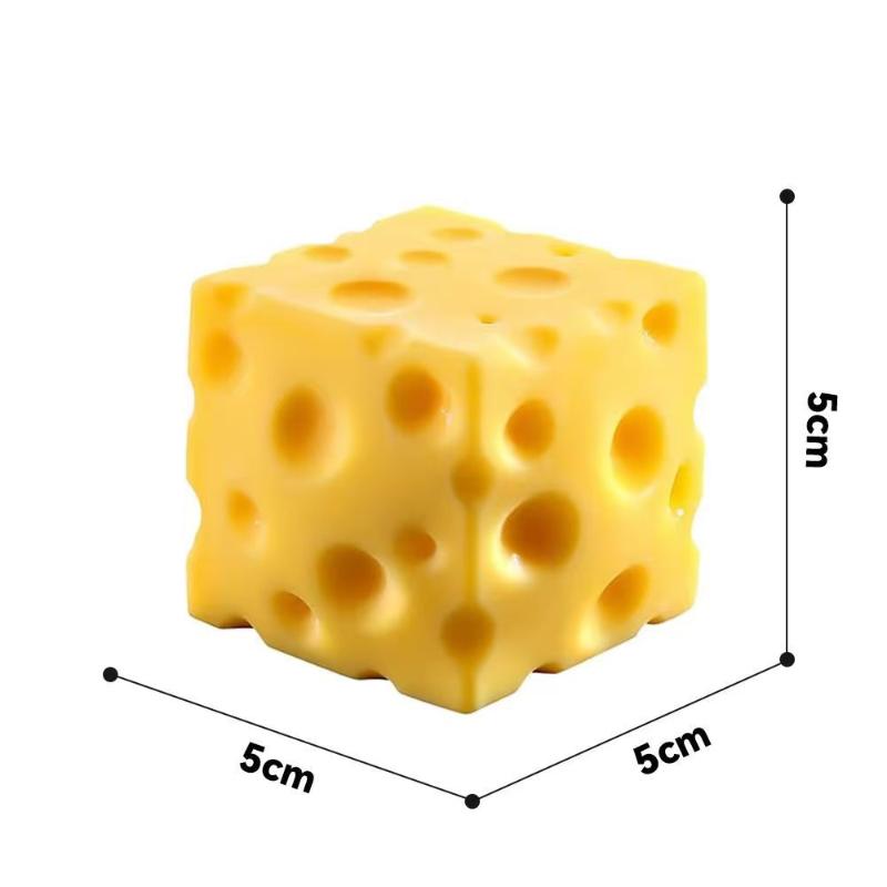 Stress Relief Cheese Toy Elastic Squeeze Toy Slow Rebound Anxiety Relief Anti-Stress Funny Toy Decompression