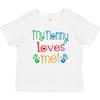 Inktastic My Nonny Loves Me Grandkids Baby T-Shirt Grandchild Grandchildren From