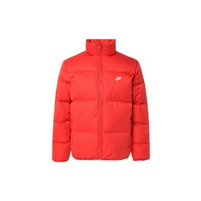 Therma-Fit Club Puffer Einfarbig Bequem Locker Lässig Vielseitig Warm Brot Daunenjacke Herren Oberbekleidung Universitätsrot FZ5029-657