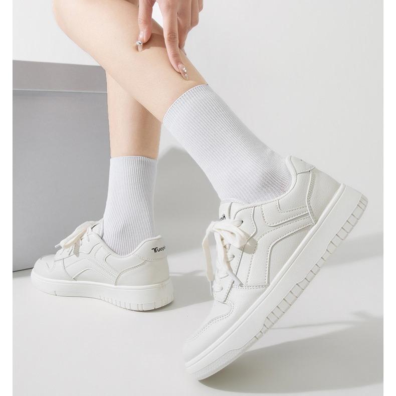 

Versatile little white shoes simple new lightweight soft sole with skirt platform casual student sports board shoes 40