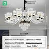 Luxury Modern Crystal Chandelier for Living Room - Elegant Luminous Fixture