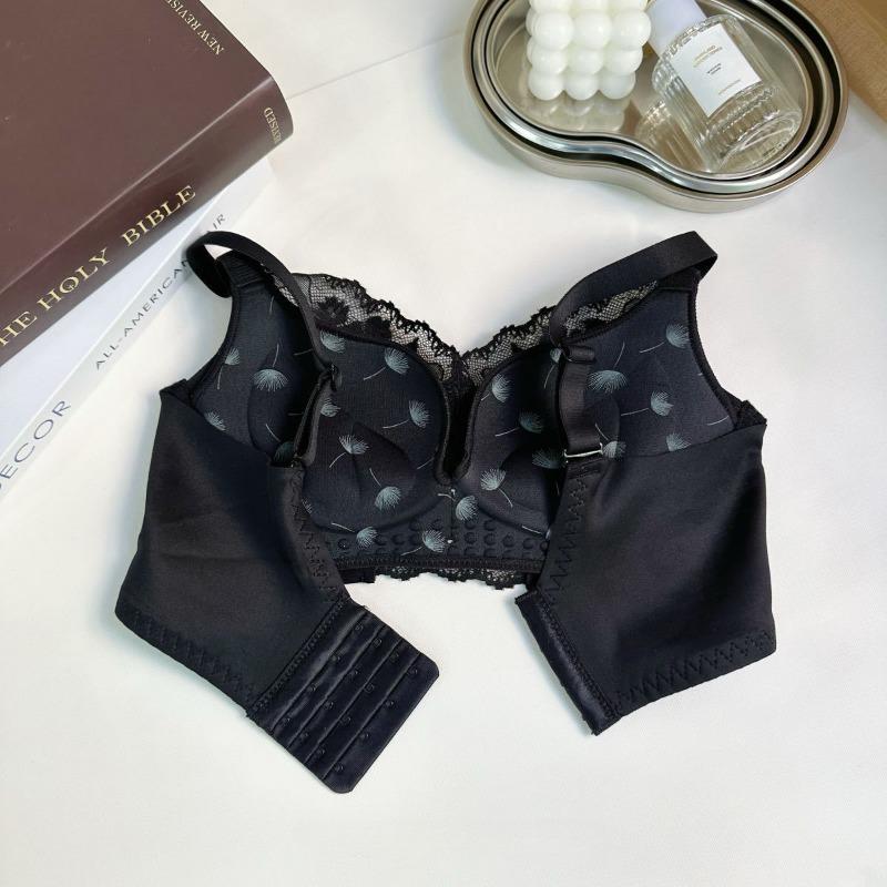 New Splicing Collision Underwear Women Gathered Bra Without Steel Ring To Collect Breasts Bra