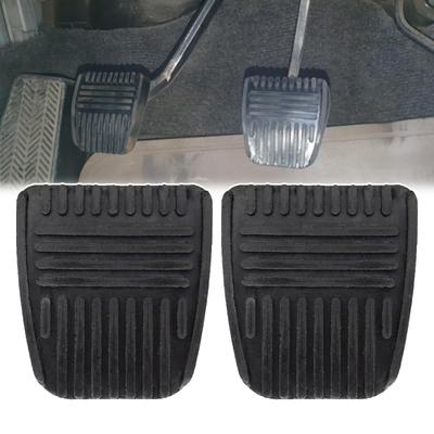 2Pcs Car Brake Clutch Pedal Pad Rubber Cover for Toyota 4Runner Camry Celica Solara Tacoma Tundra Van 31321-14020 31321-14010