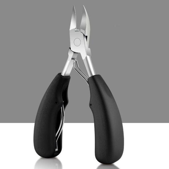 Nail Clamps Professional Thick Nail Clippers Cutters Ergonomic Design Stainless Steel Dead Skin Dirt Remover Nail Tools