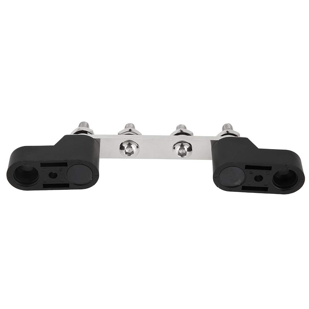 Bus Bar Stud Terminals - Qiilu 100Amp 12~48V 4 Stud Bus Bar Electrical Terminal Junction Block