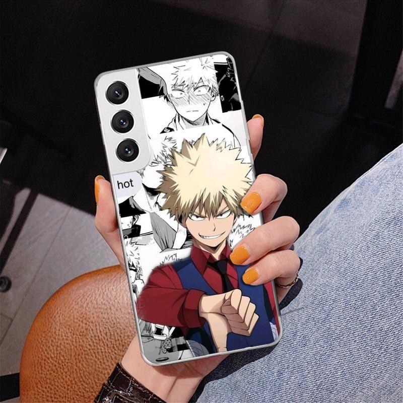 My Hero Deku Phone Case For Samsung Galaxy S24 S25 Edge S26 Ultra S23 S22 S21 Plus S20 FE + Personalized Print Cover Galaxy S24