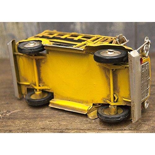 CANDYLAND School Bus Yellow Setagaya Base Tinplate U.S. Miniature Tin Car American Goods Vintage Retro Classic