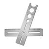 Decorated Work Multifunction Ruler Effective Stainless Steel Ceramic Tile Hole Locator Ruler for Accurate Drilling