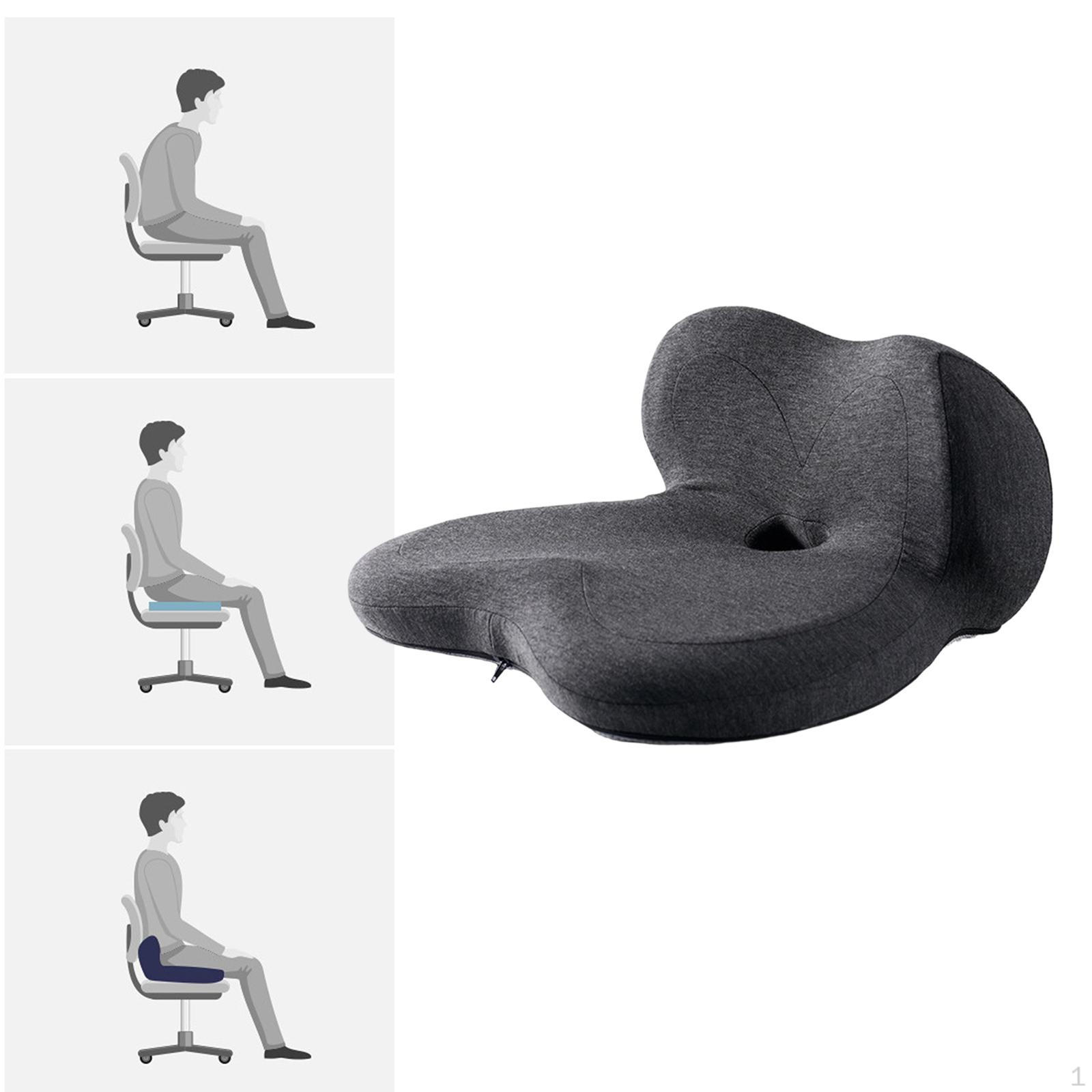 

Breathable Memory Foam Office Chair Cushion, , And Practical Ergonomic with Lumbar Support. темно-серого