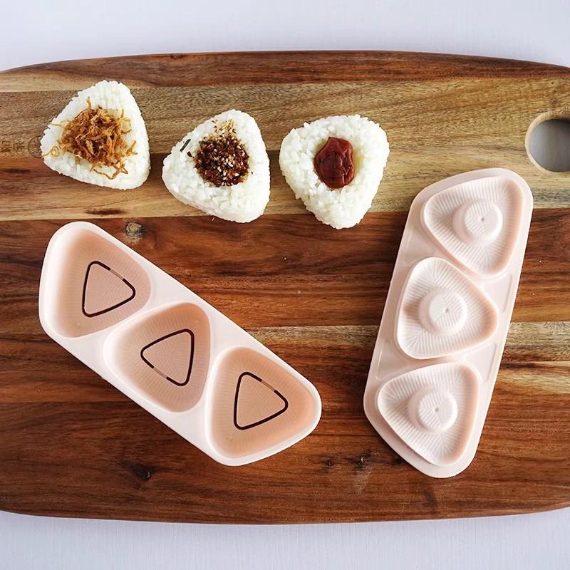 Sushi-DIY-Form, Onigiri-Reisbällchen, Lebensmittelpresse, dreieckige Sushi-Maker-Form, Sushi-Set, japanisches Küchenzubehör für Zuhause, Dessert