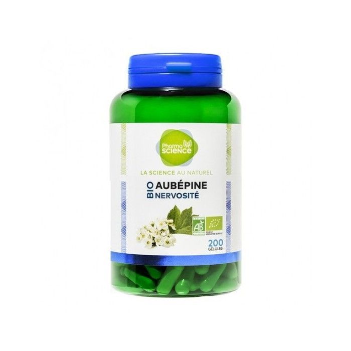 Pharmascience aubépine bio nervosité 200 gélules