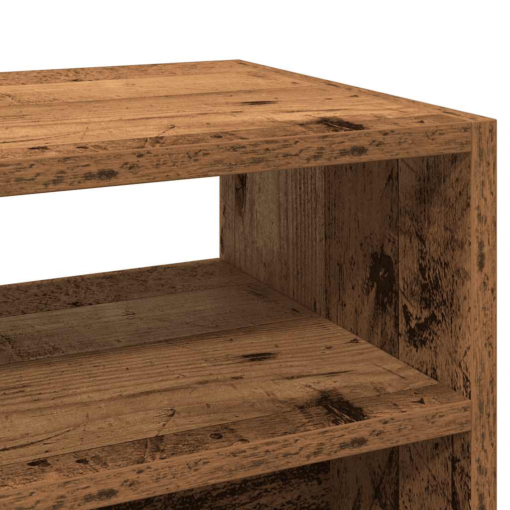 Console Table with Rustic Wood Look 78 x 30 x 80 cm Particleboard