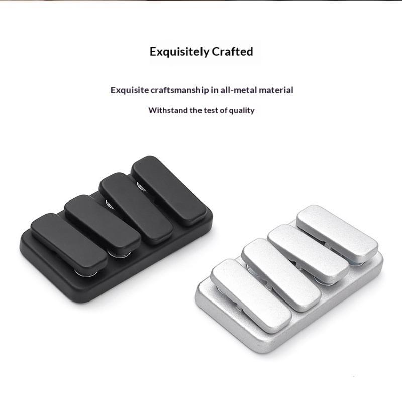 Mini Magnetic Metal Fidget Push Card Slider Fingertip Gyro Portable Sensory Toy Perfect Birthday Gift for Teens