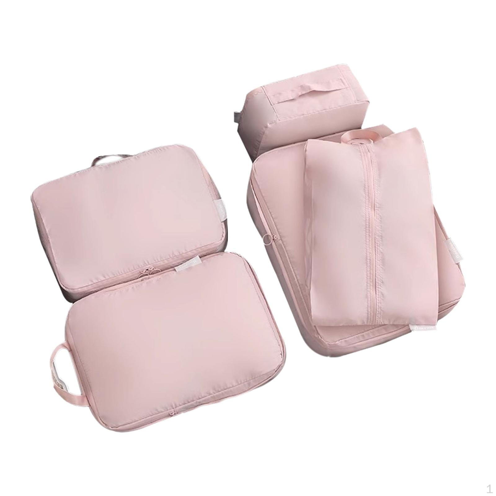 5 Pieces Packing Cubes Suitcase Organizer Bags Lightweight Versatile Travel Packaging Luggage 2714₽