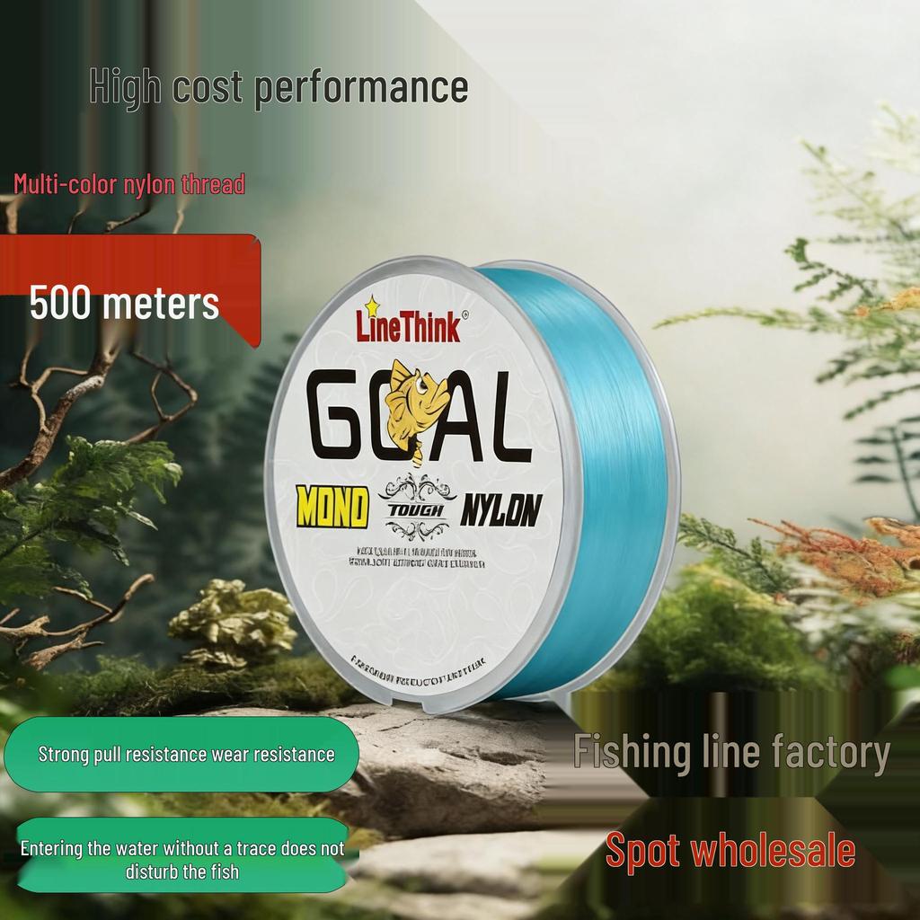 LineThink 500m Ultra-Langlebige Nylon-Monofilament-Angelschnur für die Meeresfischerei
