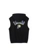 Nba Sleeveless Zip-Up Hoodie Black