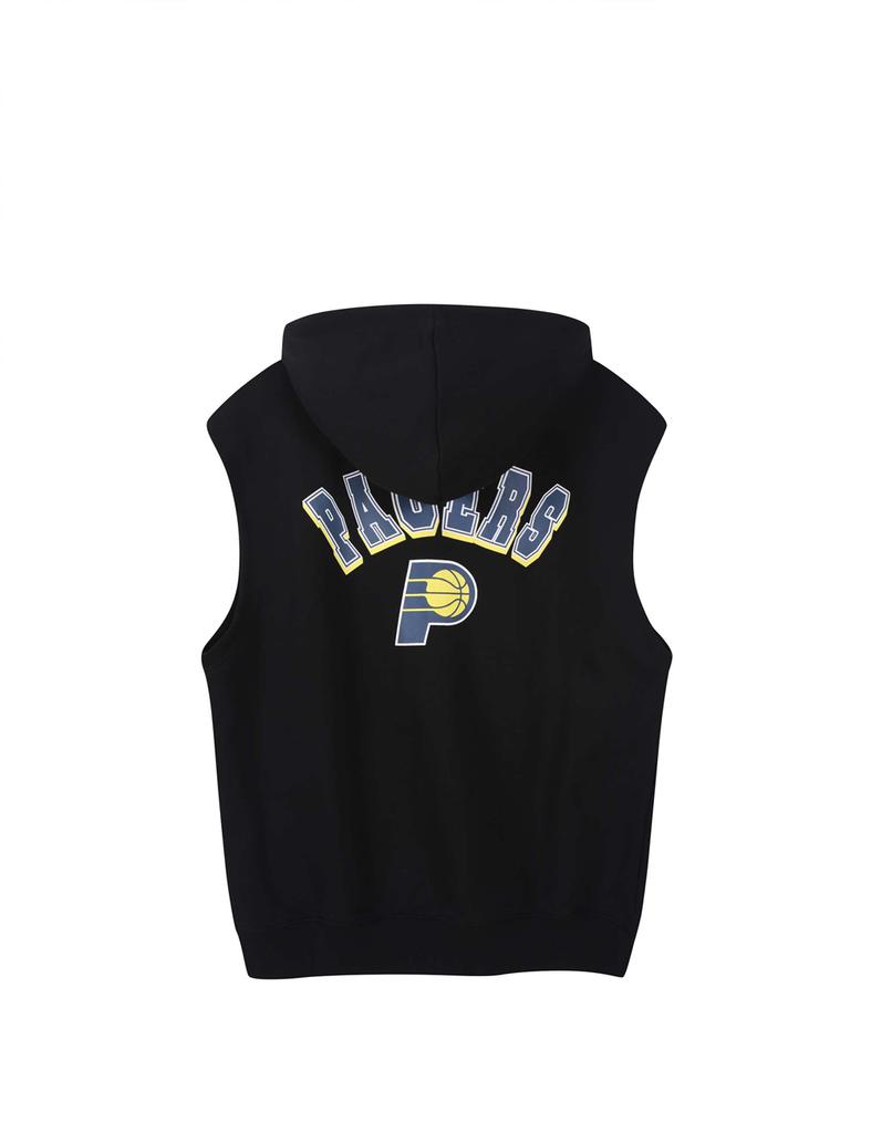 Nba Sleeveless Zip-Up Hoodie Black
