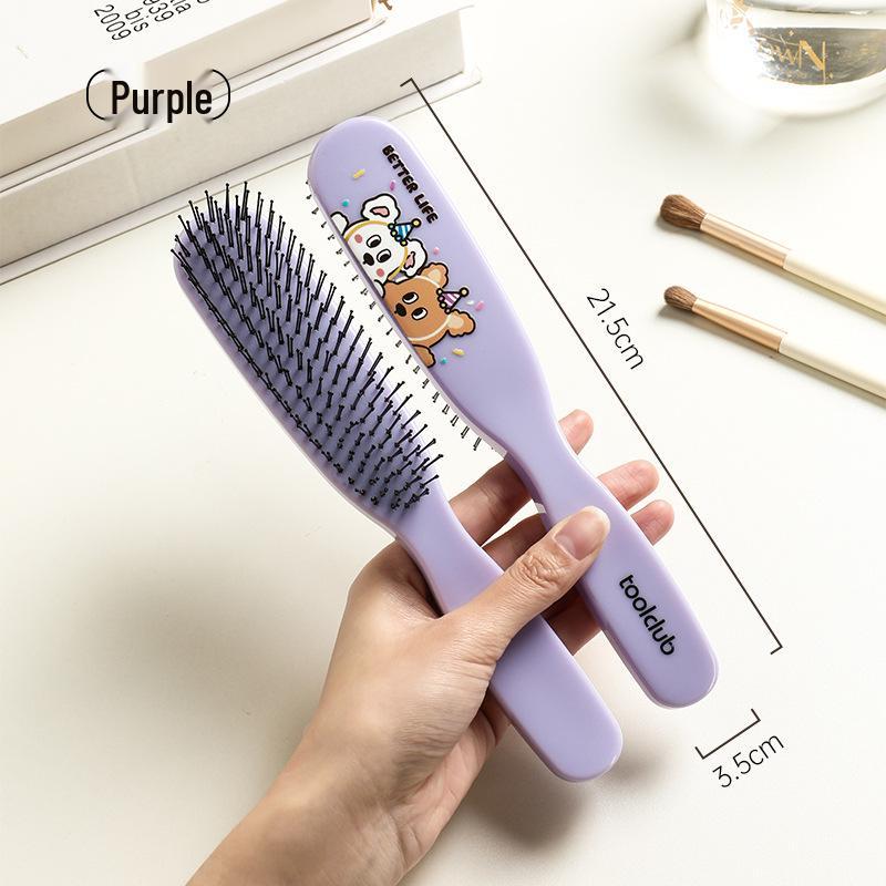 

Бытовая пушистая расческа-корона: Антистатический, Без запутывания, Гладкий массаж для детских и женских длинных вьющихся волос.