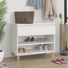 Shoe Rack White 70 x 36 x 60 cm Engineered Wood
