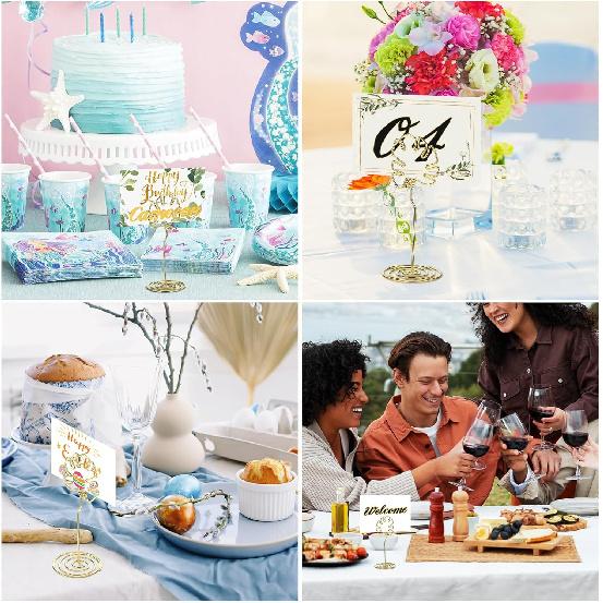 Table Number Holders, Place Card Holders, Picture Holders for Tables, Photo Holders for Tables, Small Table Card Holders for Centerpieces, Wedding