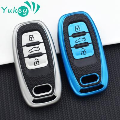 Funda de TPU para Llave de Coche para A1 A3 A4 A5 A6 A7 A8 Quattro Q3 Q5 Q7 S4 S5 S6 S7 S8 R8 TT Accesorios de Protección para Carcasa de Llave