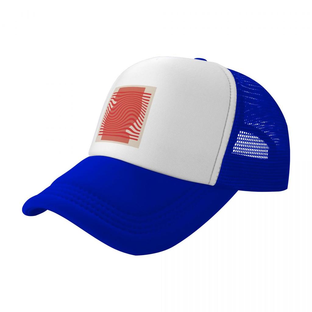 Bauhaus Retro Art Deco architecture discipline from Berlin Germany Available in posters etc Red Swirl Baseball Cap