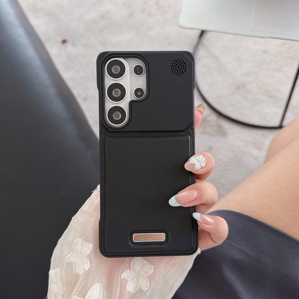 Leather Shockproof Magnetic Phone Case for For Samsung S25 S23 S22 Ultra S24 Plus Frameless for Wireless Charge Cover