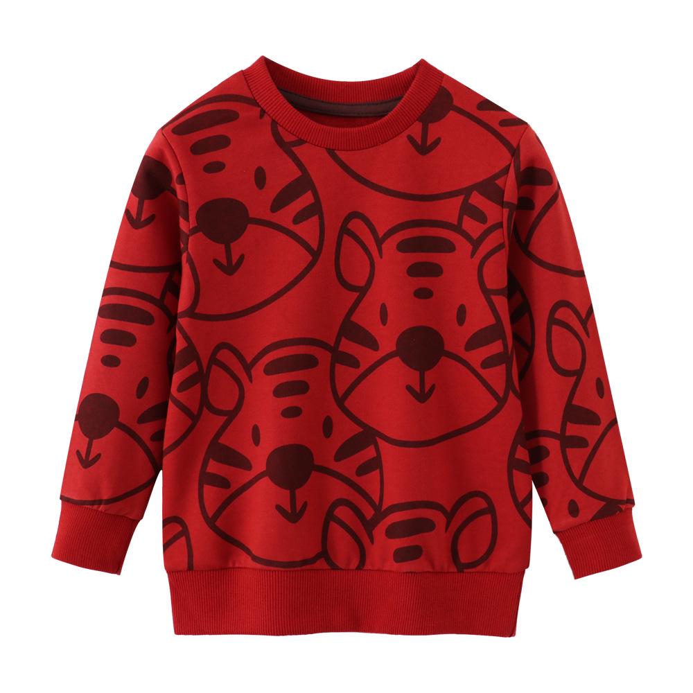Tiger Head Style Boys Autumn/Winter Cotton Terry Hoodie 4T (110cm)