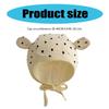 Lovely Earflap Hat with Chin Tie, Baby Fetal Caps Soft & Breathable Bonnet Fashionable Infant Hospital Hat for 0-1 Year