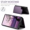 Für Samsung Galaxy S25 Ultra S25 Plus S25 Hülle mit Kartenhalter, Brieftaschen-Hülle RFID-Blockierend, Langlebige Leder-Ständer-Handyhülle