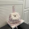 Fashionable and Cute Girly Style Mini Bag Women's 2 New Sweet High-end Lace Edge Plaid Backpack