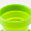 1 Pcs Portable Silicone Retractable Folding Cup with Lid 200ML High Temperature Resistant Outdoor Travel Water Cup