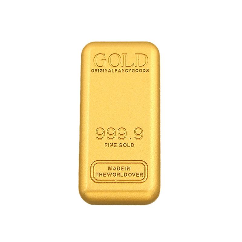 1Pcs Simulation Decoration Crafts Fake Gold Bar Simulated Golden Brick Movie Prop Novelty Gift Home Decor