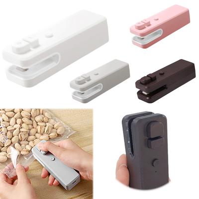 2'si 1 arada USB Şarj Edilebilir Mini Isı Sızdırmazlık Makinesi ve Kesici Gıda Atıştırmalıkları Cips Kurabiye ve Daha Fazlasını Tekrar Sızdırmaz Hale Getirmek İçin