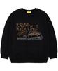 UNION GARMENTS [Fleece-Lined] Archiving Oversized Sweatshirt Black