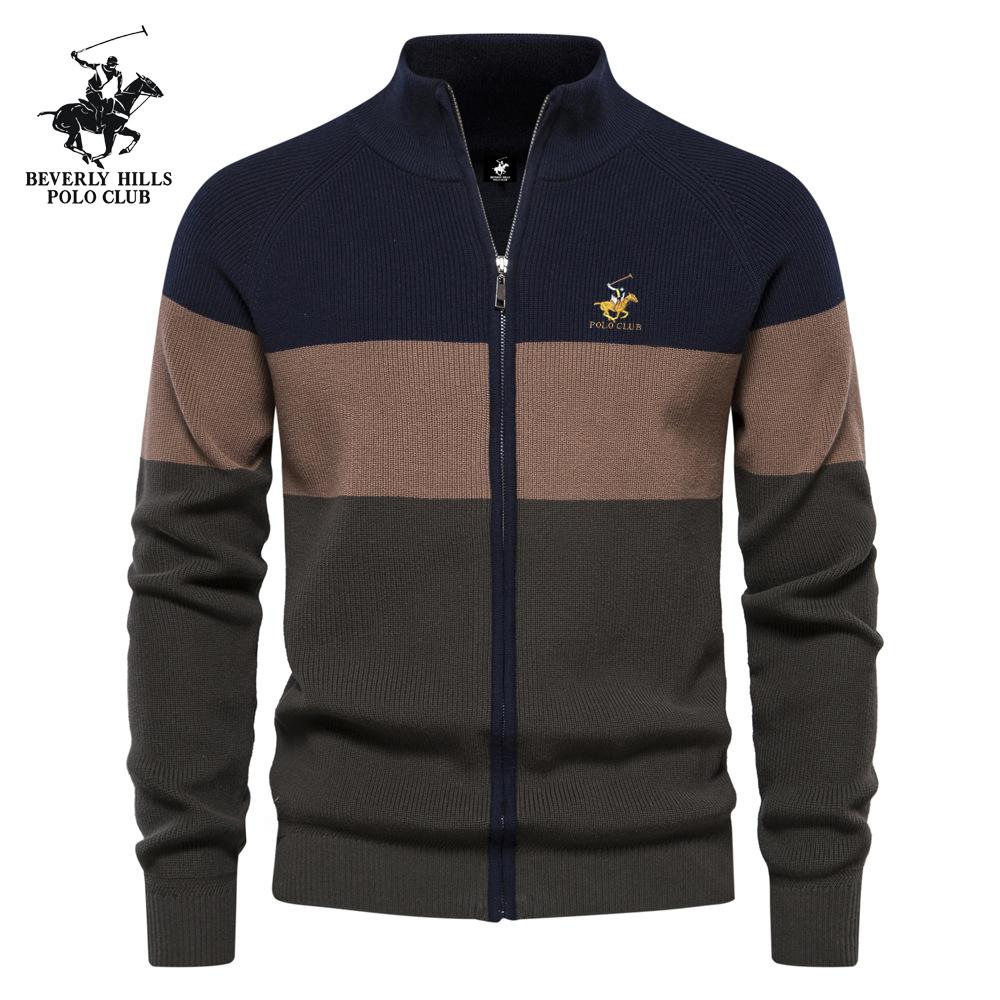 

POLO CLUB Autumn and Winter Pony Embroidery New Men s Knitted Sweater Jacket Sweater Cardigan High-quality Trendy Jacket S