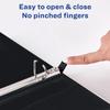 Heavy Duty View Binder 0.5 Inch One Touch Slant Rings 135 Sheet Capacity Black Binder DuraHinge DuraEdge Four Pockets School