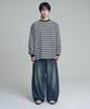 Mubeun Multi-Stripe Long Sleeve T-Shirt Black