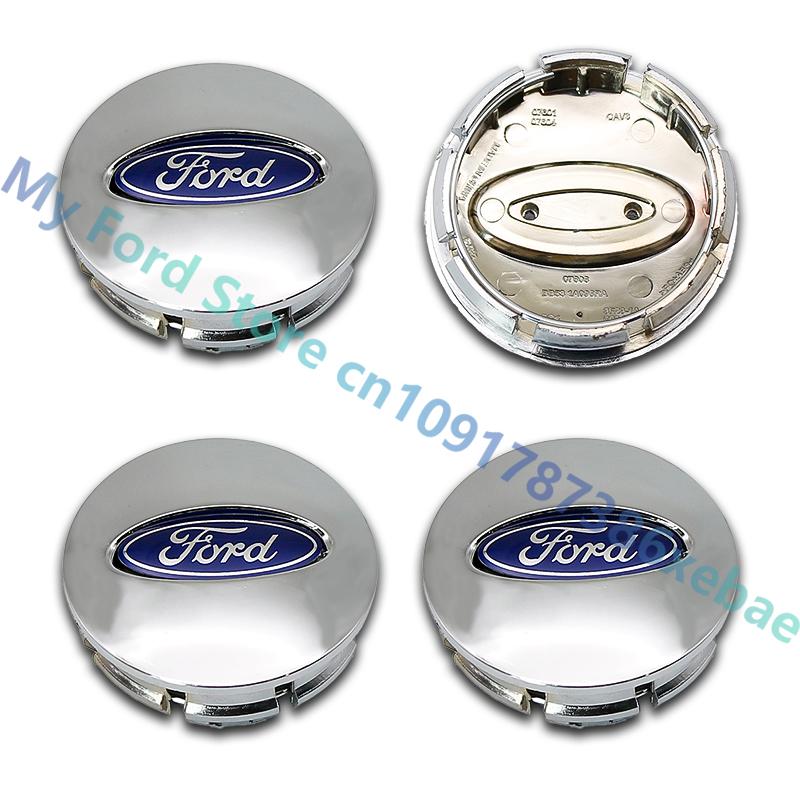 Car Sticker 4Pcs 65mm Car Styling Wheel Center Hub Cap Emblem Logo Hub Cap For Ford Fiesta Mondeo Fusion Explorer Escape Shelby
