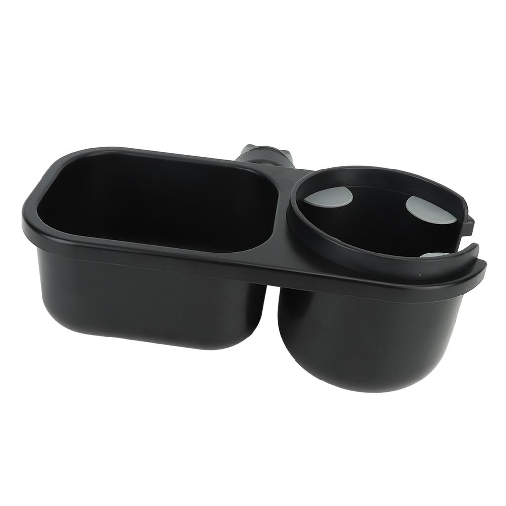 2 In 1 Stroller Snack Holder Universal Stroller Snack Catcher for Children Travel Daily Life Black