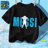 Messi Fußball für 4-14 Jahre Sommer 2026 Kinderkleidung Coole T-Shirts für Kinder Stich Jungen Kinderbekleidung