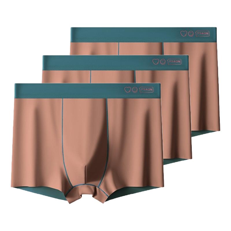 3pcs Men's Panties Antibacterial Boxershorts for men Comfortable Boxer Briefs Thin Section For Youth Underpants L XL XXL 3XL 4XL